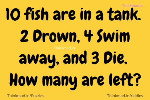 10 fish are in a tank riddle answer | Thinkmad.in