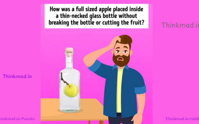 Apple In Bottle Riddle answer