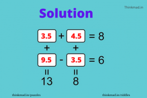 Find the missing number in the box answer