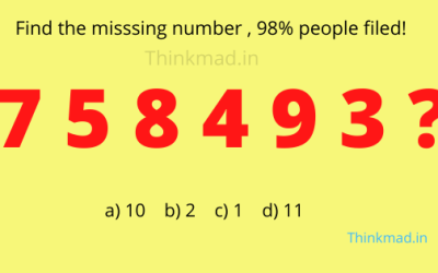 Find the missing number in the sequence 7 5 8 4 9 3 ?