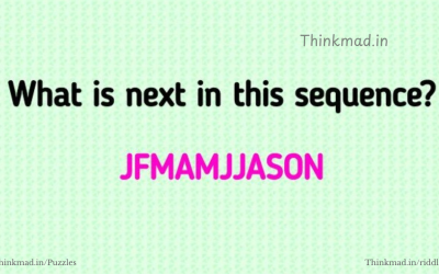 JFMAMJJASON Letter Sequence Riddle answer