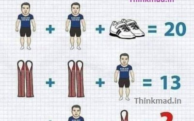 Shoe, Man and Strap Puzzle with answer